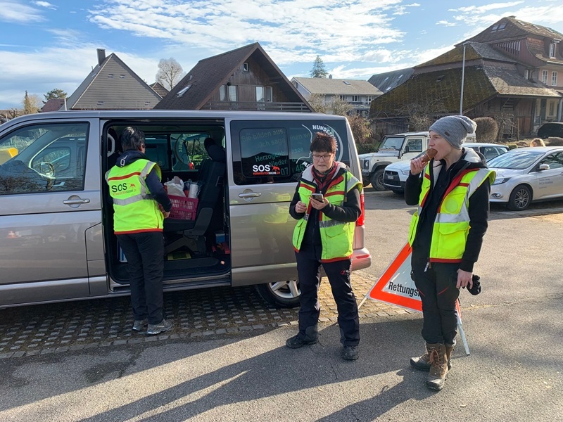 Verdiente Pause zwischen den einzelnen Trails