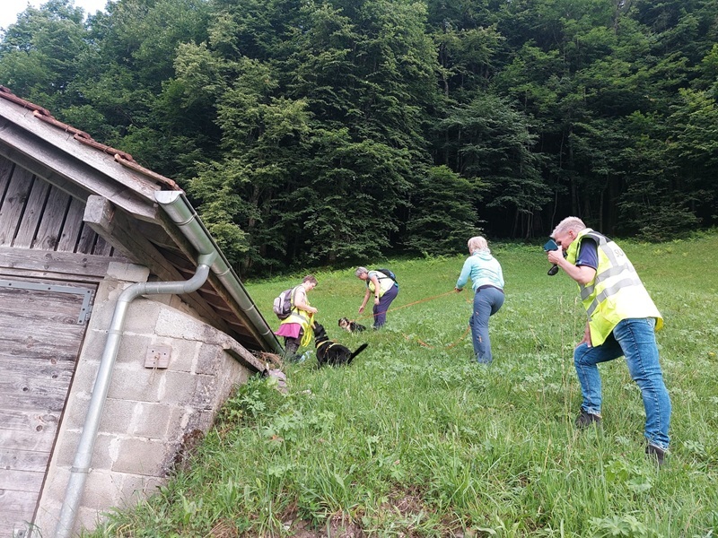 Einsatz-Übung "Sommernacht" vom Mantrailing-Zentrum Meiringen